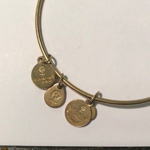 Alex and Ani Jewelry - Alex and Ani Emerald Stone Gold Bangle Alex and Ani Jewelry - Alex and Ani Emerald Stone Gold Bangle